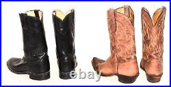 HUGE WHOLESALE RESALE RETAIL LOT 24 Vtg LEATHER Women's Western Boots 6 10 M