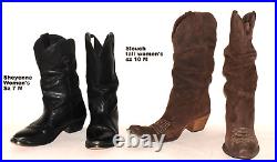 HUGE WHOLESALE RESALE RETAIL LOT 24 Vtg LEATHER Women's Western Boots 6 10 M