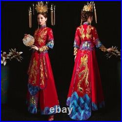 High-quality Chinese Traditional Wedding Dress Banquet Oriental China Qipao
