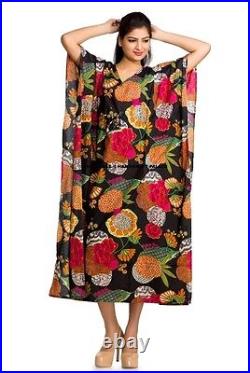 Indian Long Maxi Kaftan Dress x 10 Wholesale Job Lot Mixed Colours Floral Caftan