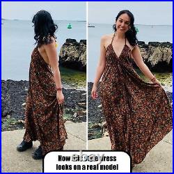 Indian Silk Dress Casul Bohemian Halter Dress Beach Dress Wholesale Lot 20 PC