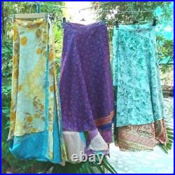 Indian Wholesale lot Vintage Silk Skirts Dress Bohemian Women Gypsy Hippie Saree