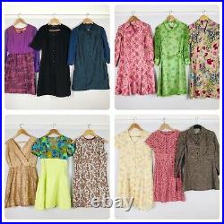 Job Lot #A Vintage Wholesale 50 x 60s 70s 80s Maxi Secretary Shirt Mini Dresses