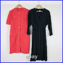 Job Lot #A Vintage Wholesale 50 x 60s 70s 80s Maxi Secretary Shirt Mini Dresses