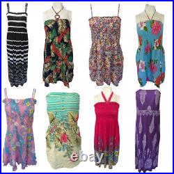 Job Lot Bandeau Dresses Casual Summer Floral Bulk Wholesale x40 -Lot1019