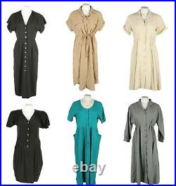 Job Lot Dresses 90s Vintage Retro Smart Casual Plain Wholesale x20-Lot962