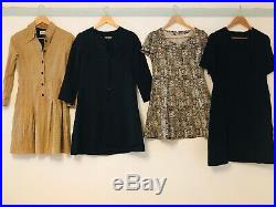 Job Lot #E 50 x 70s 80s Wholesale Vintage Japanese Secretary Shirt Tea Dresses