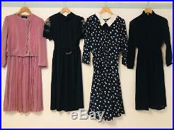 Job Lot #E 50 x 70s 80s Wholesale Vintage Japanese Secretary Shirt Tea Dresses