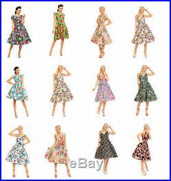 Job Lot Wholesale Parcel Retro Vintage Pin Up 1950's Swing Dresses
