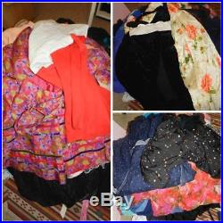Job Lot Wholesale Womens Vintage Shop Stock Dresses Blouses Knitwear