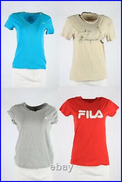 Job Lot Women Branded T-Shirt Shirt Adidas Nike Puma Fila Wholesale x40 -Lot853