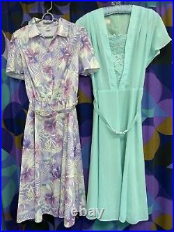 Joblot Wholesale Resale 20 X Vintage Dresses 70s 80s 90s Floral Day St Michael