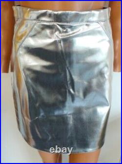 Joblot of 500 Ex-High Street Silver Metallic Womens Skirts Sizes 6-16 Wholesale