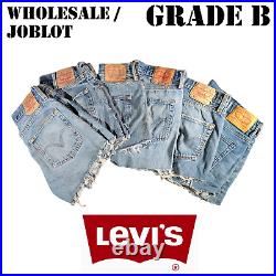 Levis Womens Shorts High Waisted Hotpants Levi Grade B Wholesale/Joblot x20