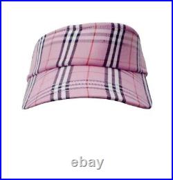 Liquidation Bulk Wholesale of 100 Pink Checkered Adjustable Visor Hat RRP £1K