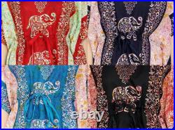 Long Kaftan Wholesale Women One Size Sundress Maxi Dress Beach Caftan (Assorted)