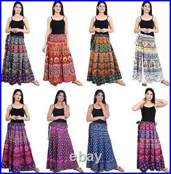 Lot 20 PC Wholesale Wrap Cotton Skirt Indian Vintage hippie Bohemian Long Skirt