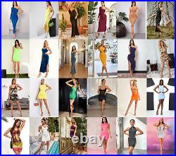 Lot 20 Womens Wholesale Sexy Cocktail Summer Club wear Tops Dresses S M L XL