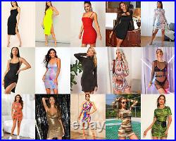 Lot 20 Womens Wholesale Sexy Cocktail Summer Club wear Tops Dresses S M L XL