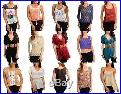 Lot 250 Womens Dresses Junior Apparel Tops Mixed Summer Clubwear Wholesale S M L