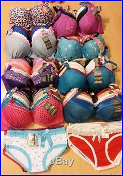 Lot Of 60 Bras and Panties underwear wholesale women lady Girl panties