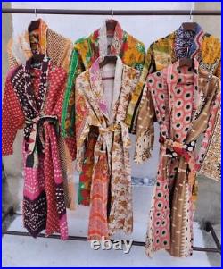 Lot Wholesale Assorted Vintage Kantha Jacket Kimono Winter Windbreaker Robe