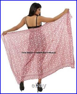 Lot of 30 wholesale pareo dress sarong retro boho fashion scarves cotton Indian