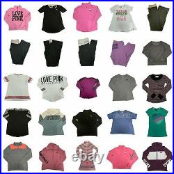 Lot of 50 Wholesale Pink Brand Victorias Secret Womens Clothing Size S M 581