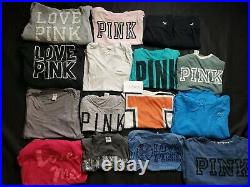Lot of 50 Wholesale Pink Brand Victorias Secret Womens Clothing Size XS S