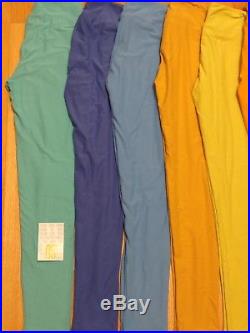 NWT & NWOT Wholesale Lot of 10 Lularoe Solid Red Yellow Blue Green Leggings, OS