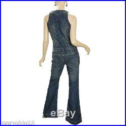 New Wholesale Jeans Vanilla Star Blue Denim Jumpsuit Over-all 70's XS S M L XL