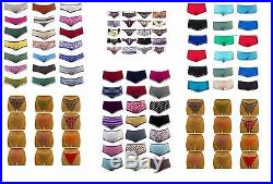 New Wholesale Lot 20 50 pcs Bikini Lace Boy Shorts Panties Underwear Sz S M L XL