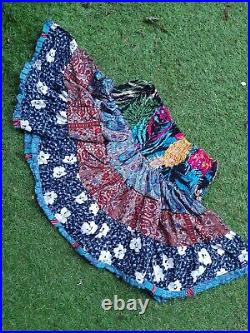 Patchwork mini rara skirt hippy festival MULTI BUY DISCOUNT wholesale handmade