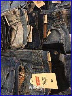 Resale Spesial Levis Womens Jeans Lot Of 10 Bundle Just WoW Wholesale New NWT