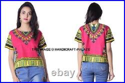 Set 10 PC Wholesale Indian Cotton Ethnic Women's Fashion Dashiki Crop Top Blouse