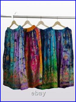 Tie Dye Embroider Women Ladies Cocktail Skirt 10 Pcs Wholesale Lot Mix