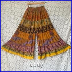 UK seller Wholesale 11pc Vintage Fabric Sari Flared Palazzo Pants Hippy Boho