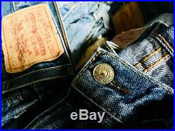 Unisex 500 Pcs Vintage Levi's Jeans Wholesale Job Lot Random Colours Sizes