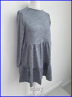 Very 20 x Size 12 Jersey Textured Tiered Mini Dress Light Grey Job Lot Wholesale