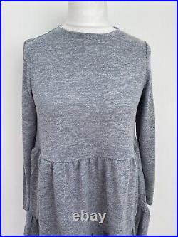 Very 20 x Size 12 Jersey Textured Tiered Mini Dress Light Grey Job Lot Wholesale