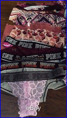 Victoria's Secret Love Pink Panty Thongs Wholesale Resale Bulk Lot 125pc NEW