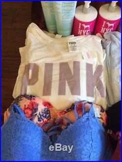 Victoria's Secret PINK WHOLESALE Resale Mixed Lot Bras Beauty New With Tags 23PC