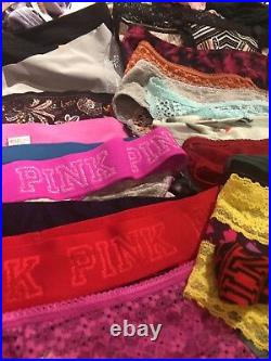 Victoria's Secret VS PINK Panty 100 Lot Mixed Sizes Wholesale Resale Styles NWT