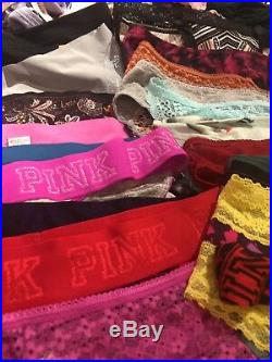 Victoria's Secret VS PINK Panty 100 Lot Mixed Sizes Wholesale Resale Styles NWT