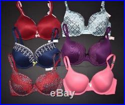 Victoria's Secret Wholesale Lot Of 6 Body Push Up Padded Underwire Bra Sz 32dd