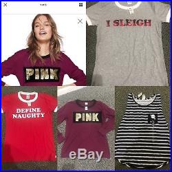 Victorias Secret PINK Mixed Wholesale Lot Bottoms Tops Shirts Sm/Med/Large NEW