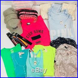 Victorias Secret PINK, VS Clothing & Target Hats Jewelry Totes Wholesale Lot L2