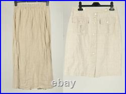 Vintage 80s 90s Linen Skirts Long & Short Retro Ladies Wholesale x25 -Lot685