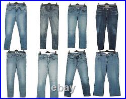 Vintage Denim Jeans Mens Womens Levis Wrangler Lee Wholesale Job Lot x35 -Lot978
