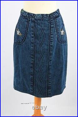 Vintage Denim Skirts 90s Retro Casual Job Lot Wholesale x15 Pieces -Lot859